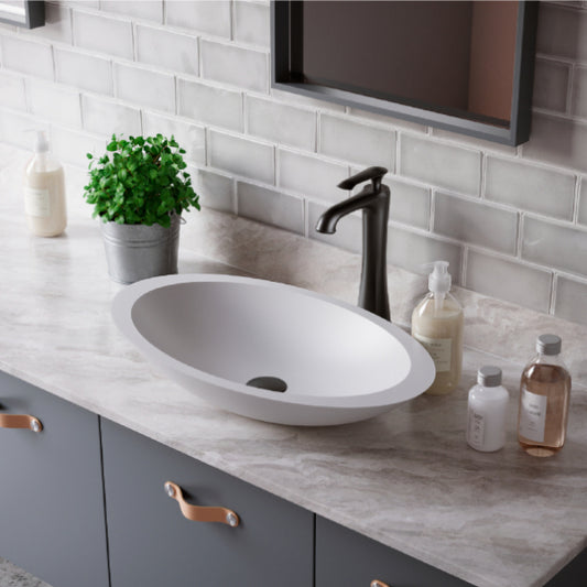 Nova Acrylic Solid Surface Vessel Bathroom Sink