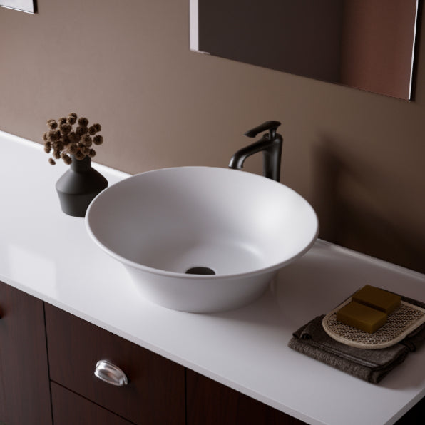 Eden Acrylic Solid Surface Vessel Bathroom Sink