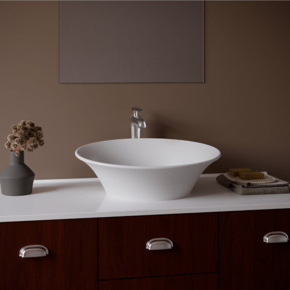 Eden Acrylic Solid Surface Vessel Bathroom Sink