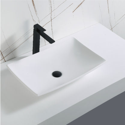 Metropolis Acrylic Solid Surface Vessel Bathroom Sink