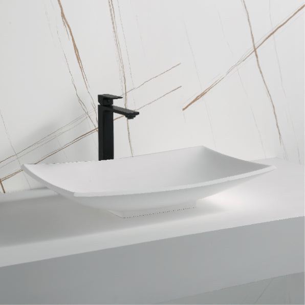 Metropolis Acrylic Solid Surface Vessel Bathroom Sink