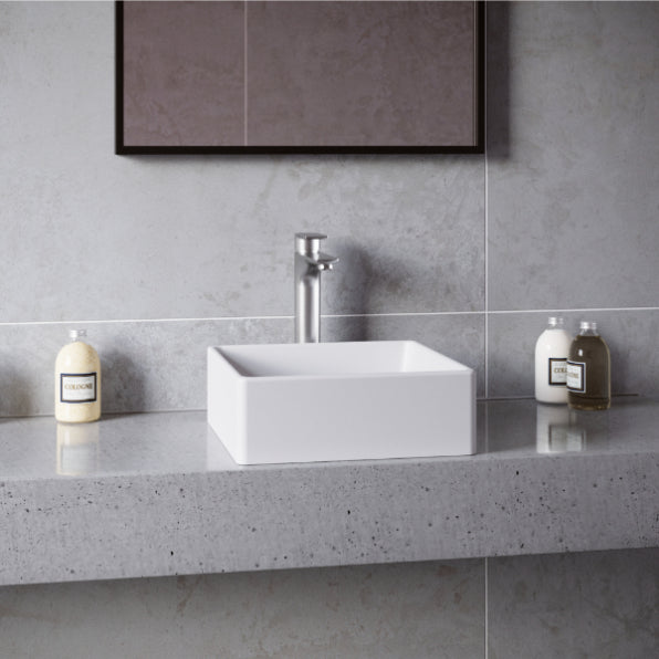 Solaris Acrylic Solid Surface Vessel Bathroom Sink