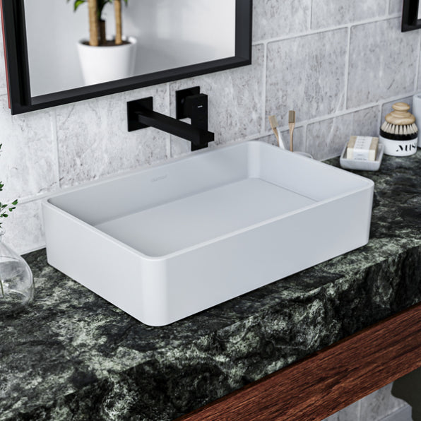 Horizon Acrylic Solid Surface Vessel Bathroom Sink