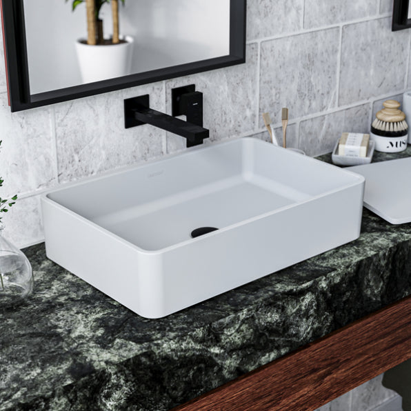 Horizon Acrylic Solid Surface Vessel Bathroom Sink