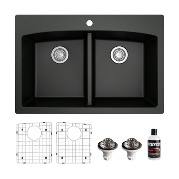 Tudor 33" Quartz Composite Top Mount Kitchen Sink