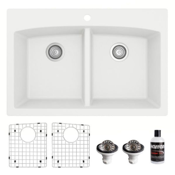 Tudor 33" Quartz Composite Top Mount Kitchen Sink