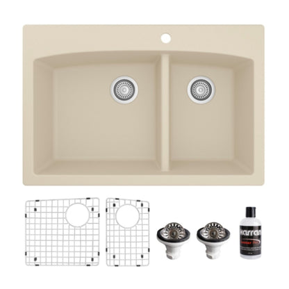 Tudor 33" Quartz Composite Top Mount Kitchen Sink