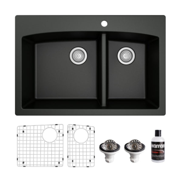 Tudor 33" Quartz Composite Top Mount Kitchen Sink