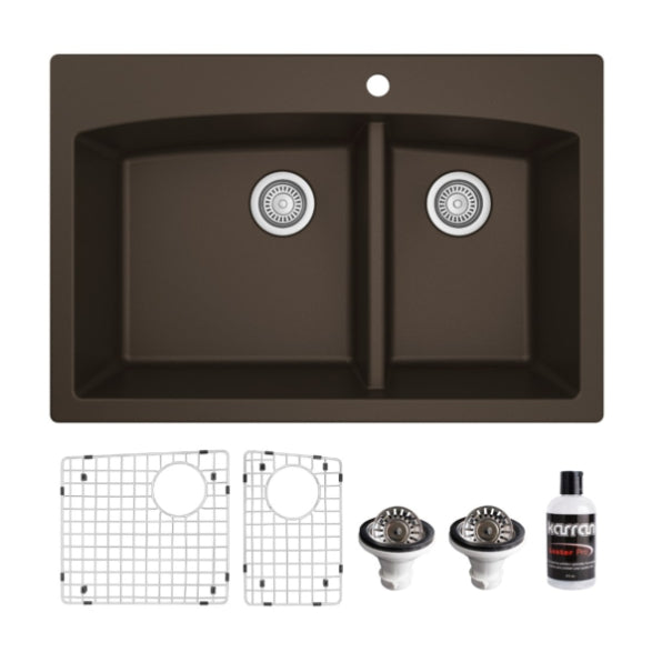 Tudor 33" Quartz Composite Top Mount Kitchen Sink