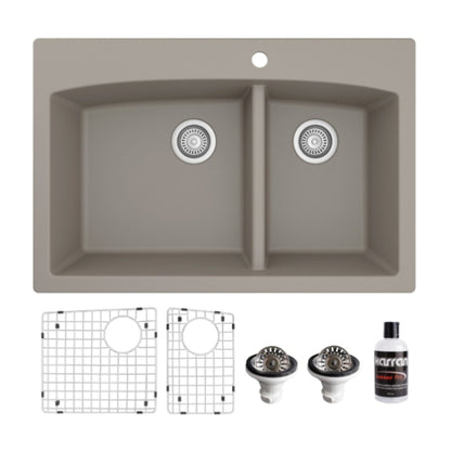 Tudor 33" Quartz Composite Top Mount Kitchen Sink