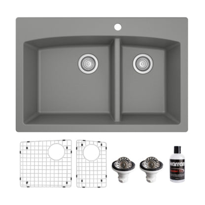 Tudor 33" Quartz Composite Top Mount Kitchen Sink