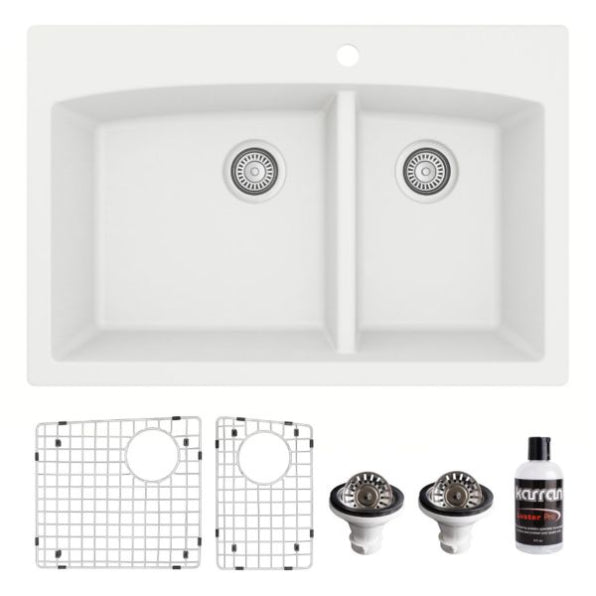 Tudor 33" Quartz Composite Top Mount Kitchen Sink