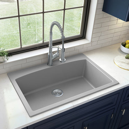 Tudor 33" Quartz Composite Top Mount Kitchen Sink