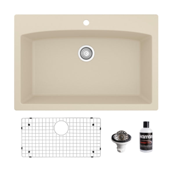 Tudor 33" Quartz Composite Top Mount Kitchen Sink