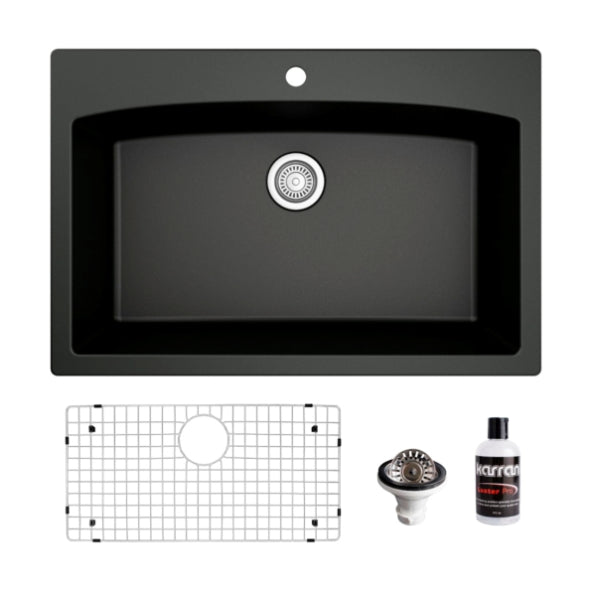 Tudor 33" Quartz Composite Top Mount Kitchen Sink