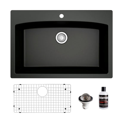 Tudor 33" Quartz Composite Top Mount Kitchen Sink