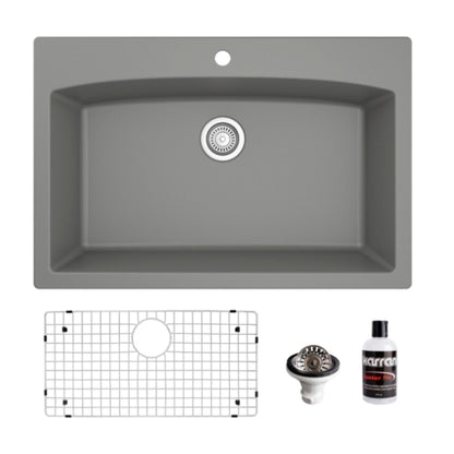 Tudor 33" Quartz Composite Top Mount Kitchen Sink