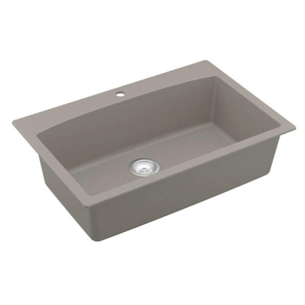 Tudor 33" Quartz Composite Top Mount Kitchen Sink