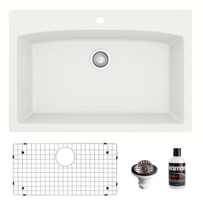 Tudor 33" Quartz Composite Top Mount Kitchen Sink