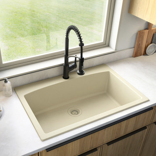 Tudor 33" Quartz Composite Top Mount Kitchen Sink