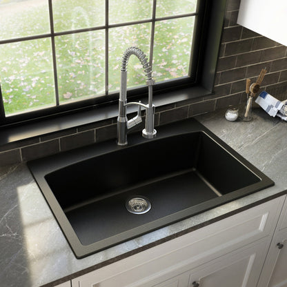 Tudor 33" Quartz Composite Top Mount Kitchen Sink