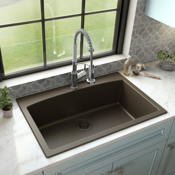 Tudor 33" Quartz Composite Top Mount Kitchen Sink