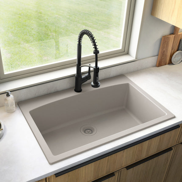 Tudor 33" Quartz Composite Top Mount Kitchen Sink