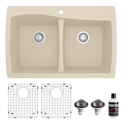 Tidal 34" Quartz Composite Top Mount Kitchen Sink