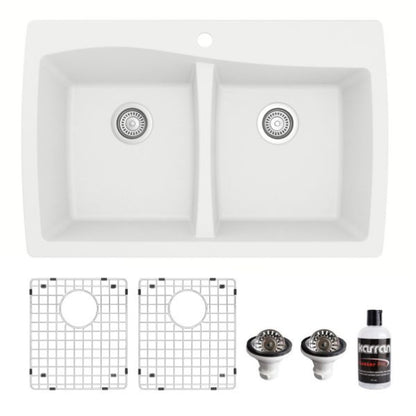 Tidal 34" Quartz Composite Top Mount Kitchen Sink