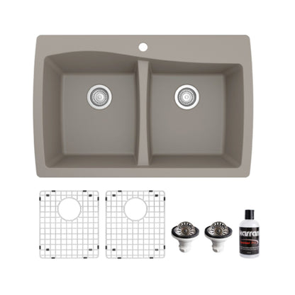 Tidal 34" Quartz Composite Top Mount Kitchen Sink