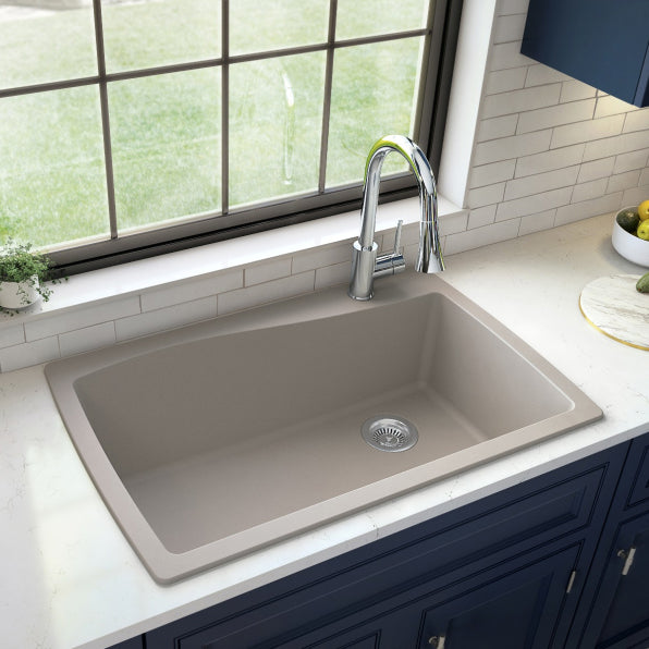 Tidal 34" Quartz Composite Top Mount Kitchen Sink