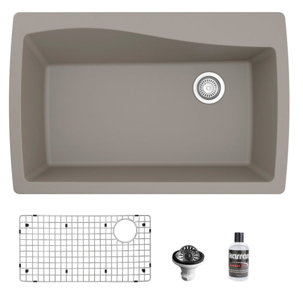 Tidal 34" Quartz Composite Top Mount Kitchen Sink