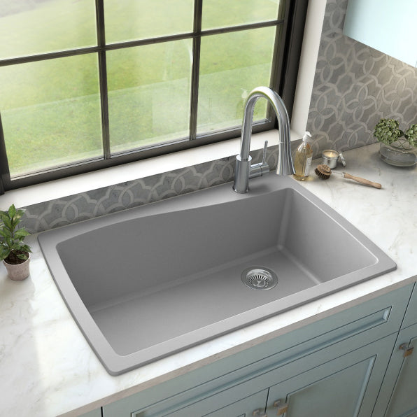 Tidal 34" Quartz Composite Top Mount Kitchen Sink