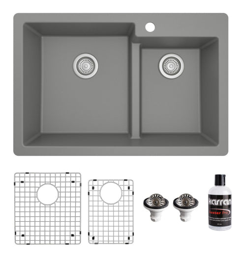 Essence 33" Quartz Composite Top Mount Kitchen Sink