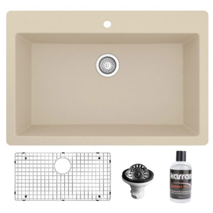 Essence 33" Quartz Composite Top Mount Kitchen Sink