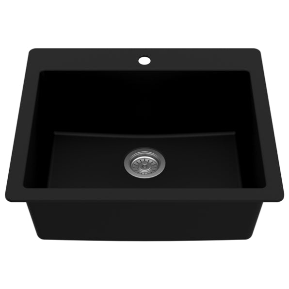 Essence 25" Quartz Composite Top Mount Kitchen Sink