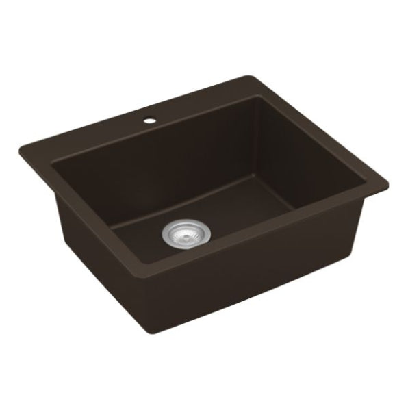 Essence 25" Quartz Composite Top Mount Kitchen Sink