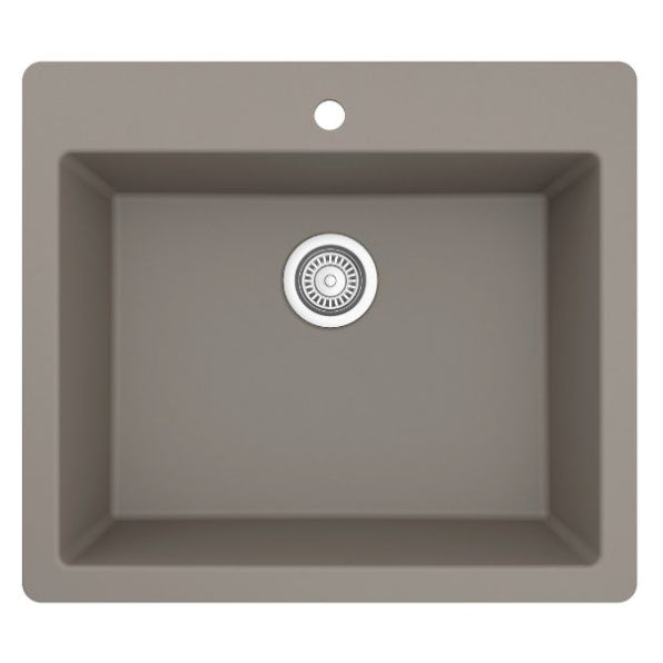 Essence 25" Quartz Composite Top Mount Kitchen Sink