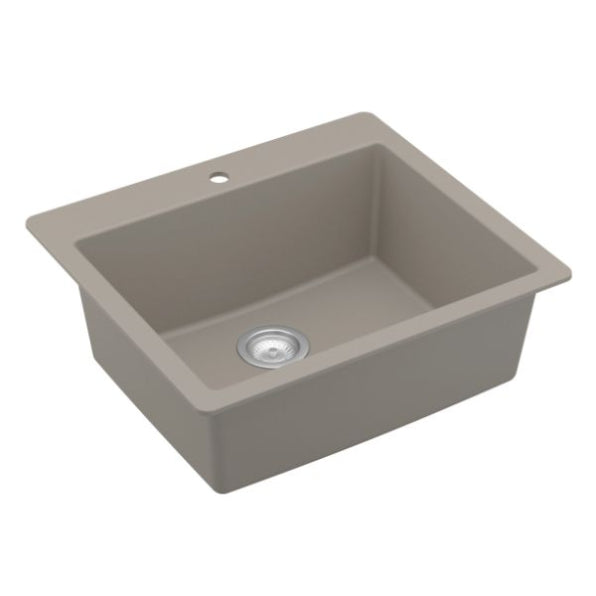 Essence 25" Quartz Composite Top Mount Kitchen Sink