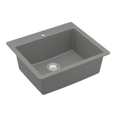 Essence 25" Quartz Composite Top Mount Kitchen Sink