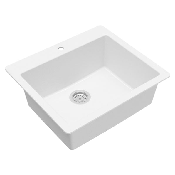 Essence 25" Quartz Composite Top Mount Kitchen Sink