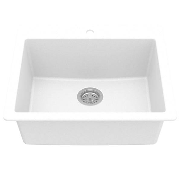 Essence 25" Quartz Composite Top Mount Kitchen Sink