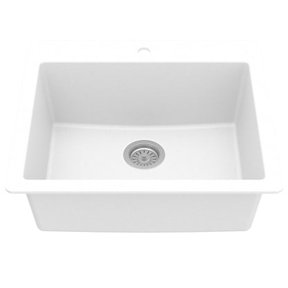 Essence 25" Quartz Composite Top Mount Kitchen Sink