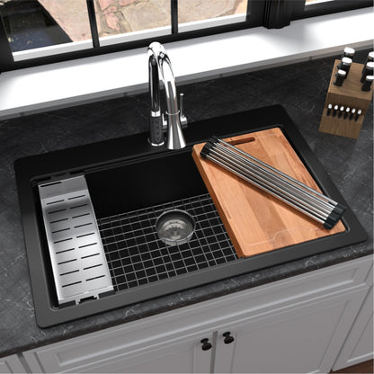 Essence 33" Quartz Composite Top Mount Kitchen Sink