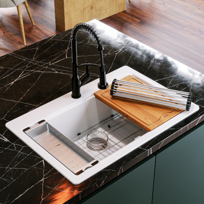 Essence 33" Quartz Composite Top Mount Kitchen Sink