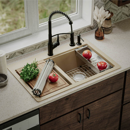 Essence 33" Quartz Composite Top Mount Kitchen Sink