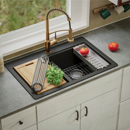 Essence 33" Quartz Composite Top Mount Kitchen Sink