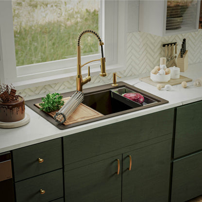 Essence 33" Quartz Composite Top Mount Kitchen Sink