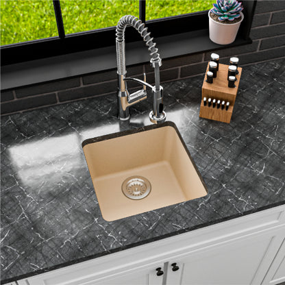 Essence 17" Quartz Composite Undermount Bar Sink