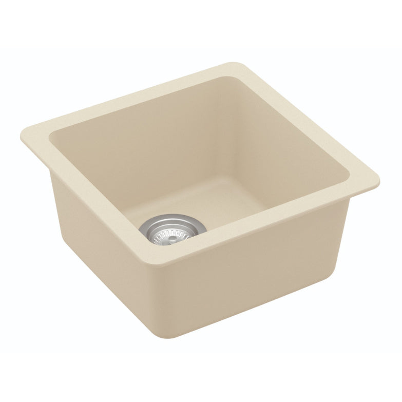 Seamless 17" Quartz Composite Undermount Bar Sink